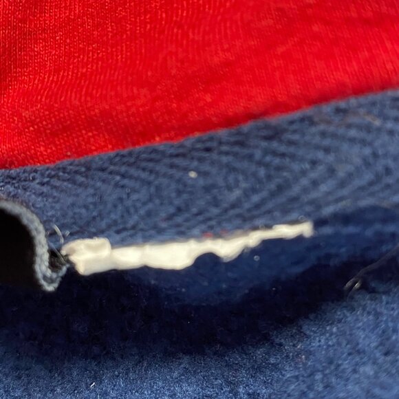 Superman Man Of Steel Hooded Jacket Medium DC Comics Blue & Red Cotton Polyester - Picture 6 of 9